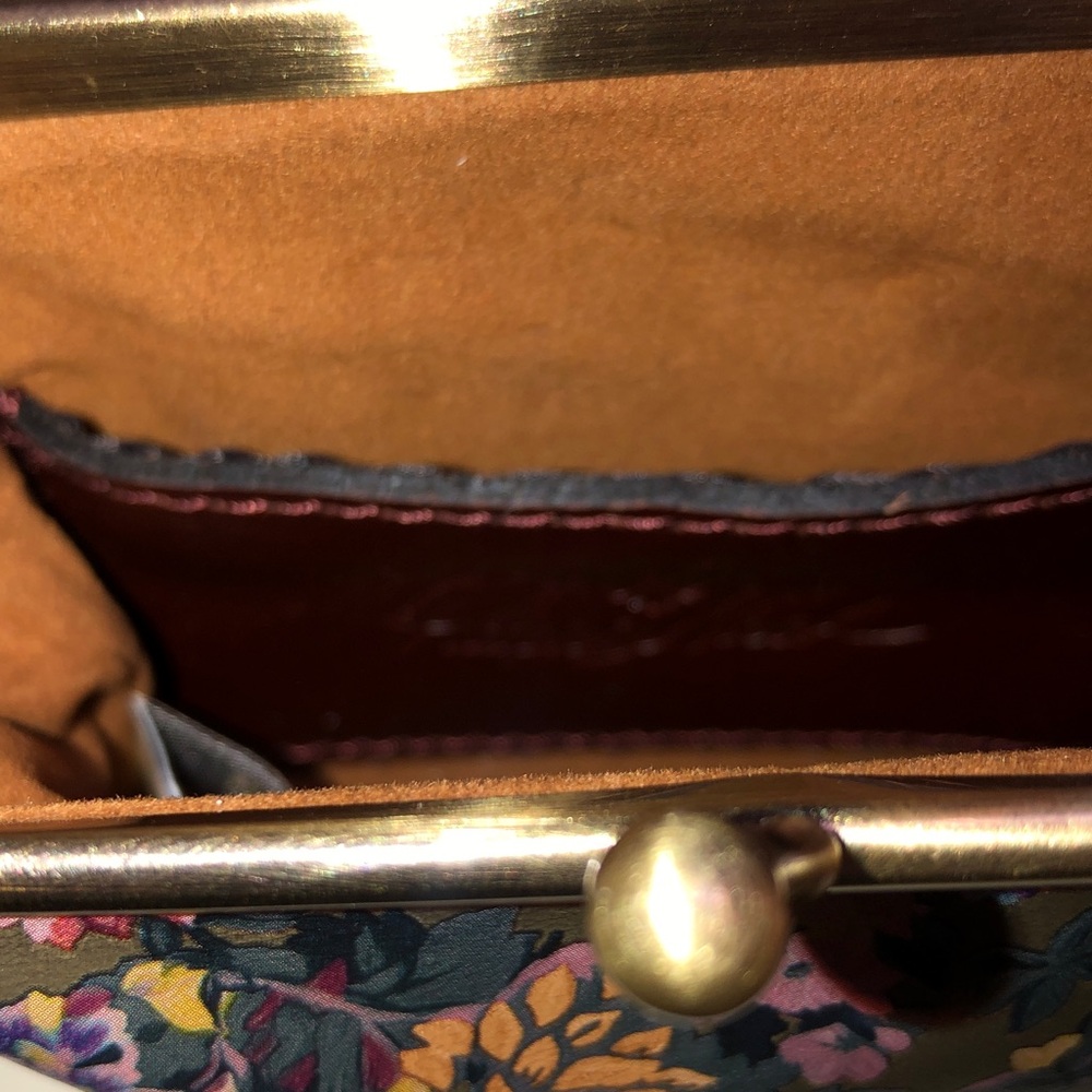 Patricia Nash Borse Leather Coin Purse English Country Print NWT & Card - Picture 15 of 16